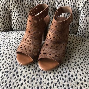 BP cutout suede booties